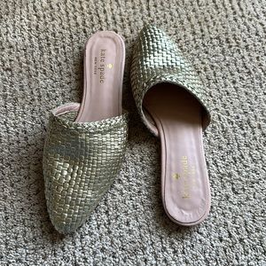 Kate Spade Gold Flats